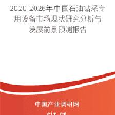 2020-2026年石油钻采专用设备市场现状研究分析与发展前景预测报告